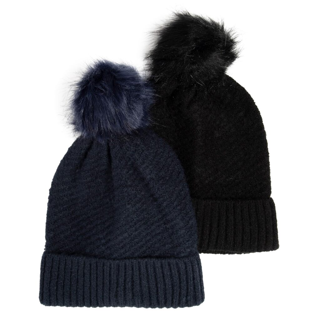 3064 Beanie, Black & Navy